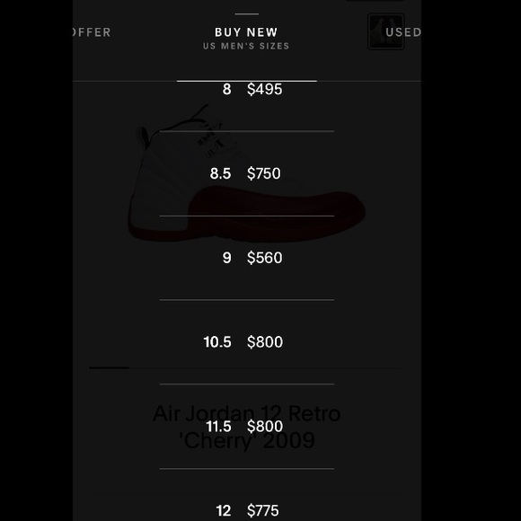 Jordan 12 ‘Cherry’ (2009) RARE sz 11SOLD - Picture 8 of 8